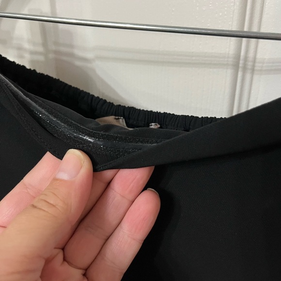 NWT Loft Black Elegant Black Strapless Jumpsuit Sz 6 with tie, smocked back - Picture 4 of 7